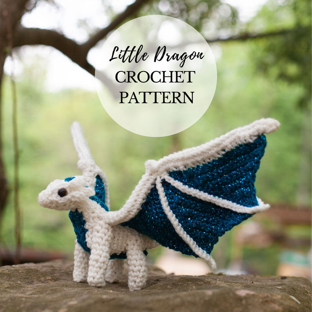 Three images featuring crochet dinosaurs, with the words 'Dinosaur Crochet Pattern' on top.